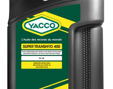 HUILE HYDRAULIQUE YACCO SUPER TRANSHYD 400 - 5 LITRES